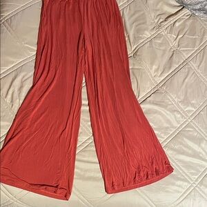 Playful Peach Boutique Terracotta Wide-Leg Pants